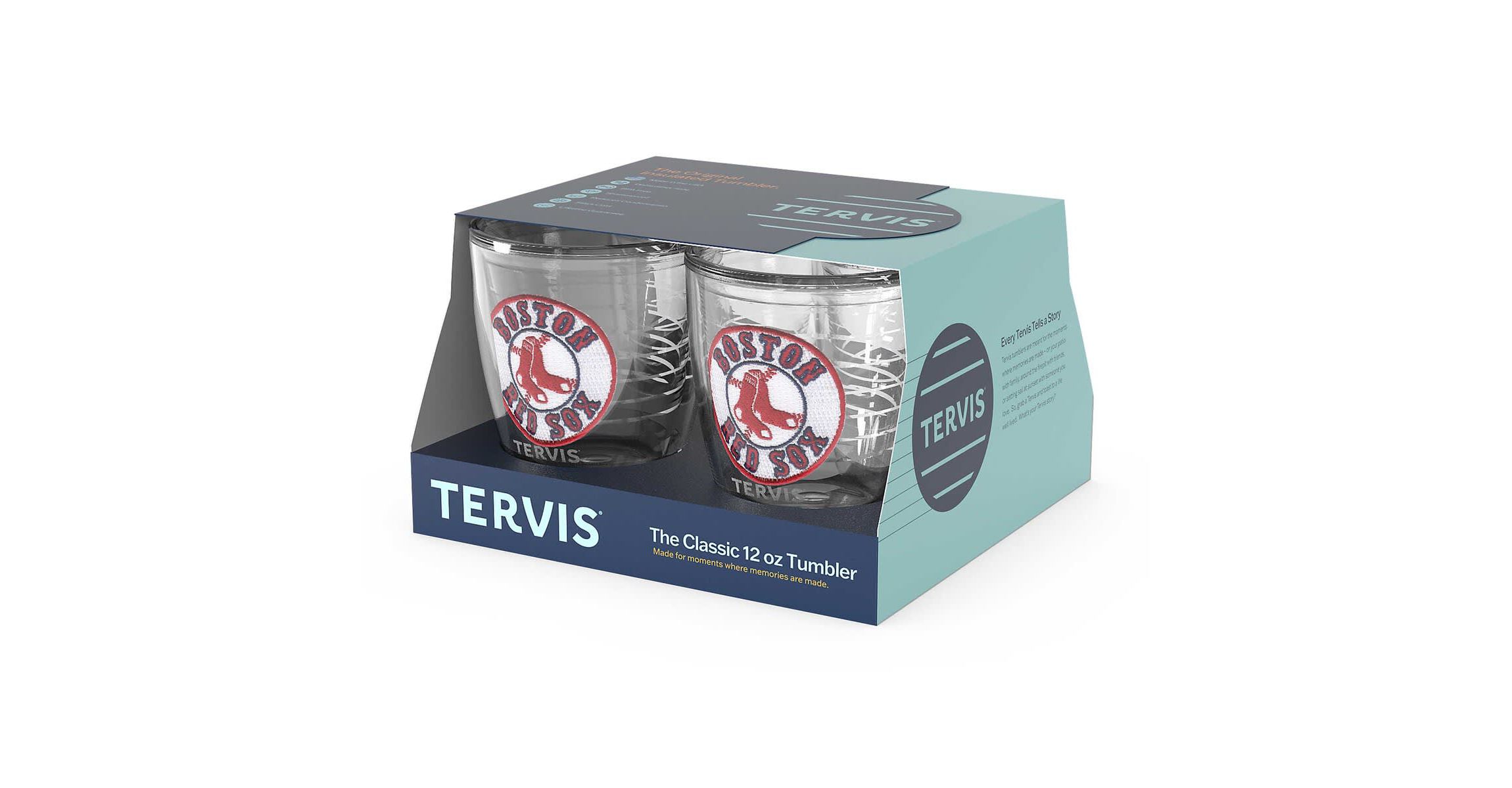 Boston Red Sox MLB Boston Sox Four-Pack 12oz. Emblem Tumbler Set