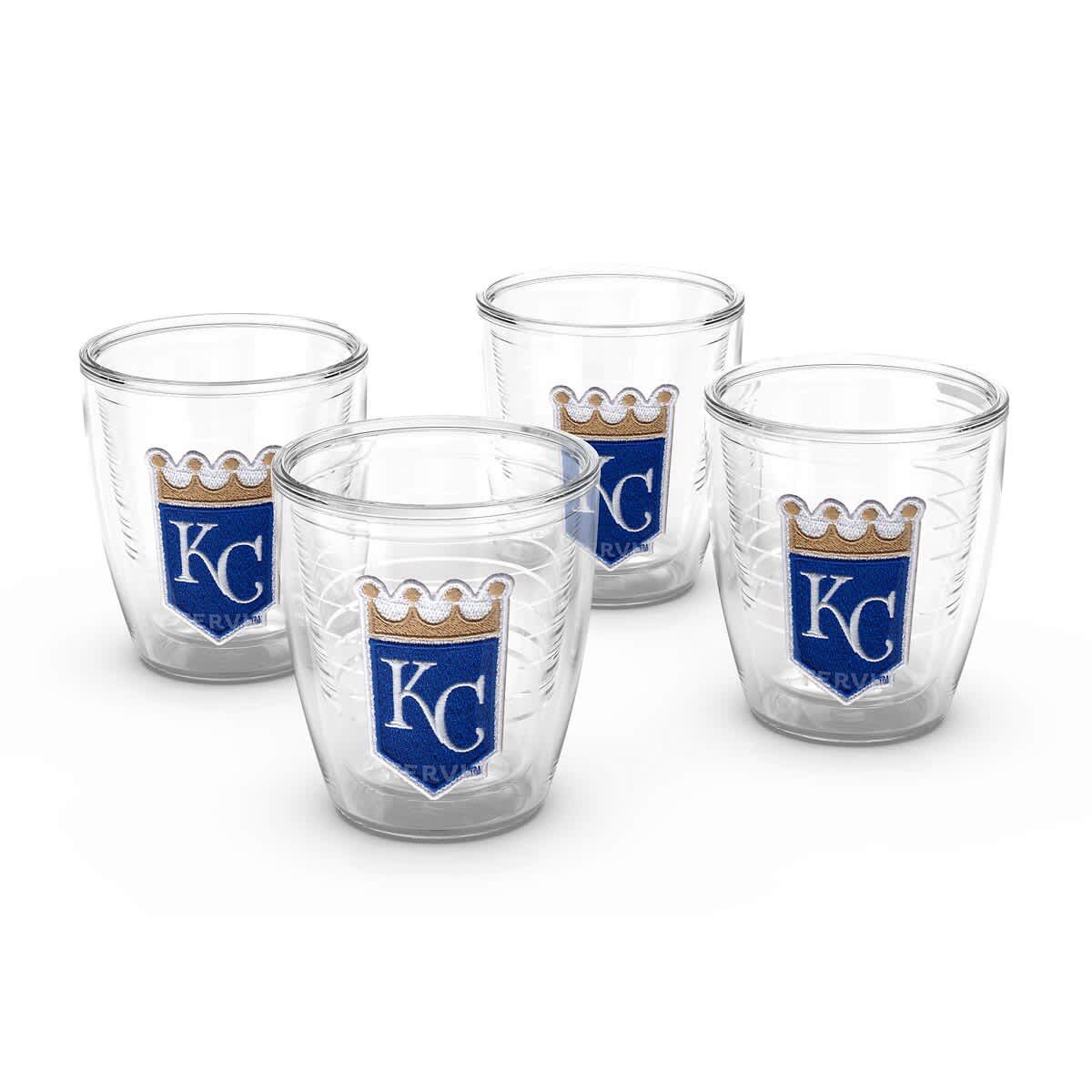 MLB Kansas City Royals Four-Pack 12oz. Emblem Tumbler Set