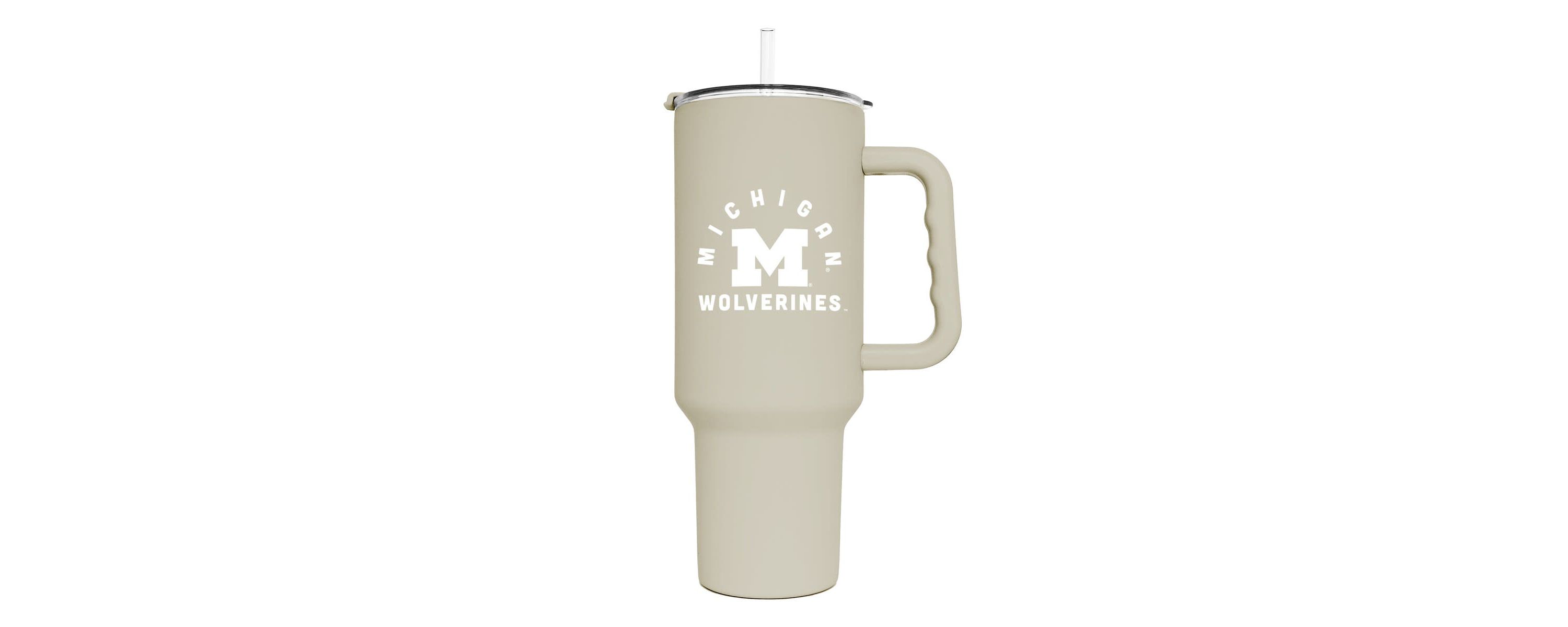 NCAA Michigan Wolverines 40oz. Sand Soft Touch Tumbler