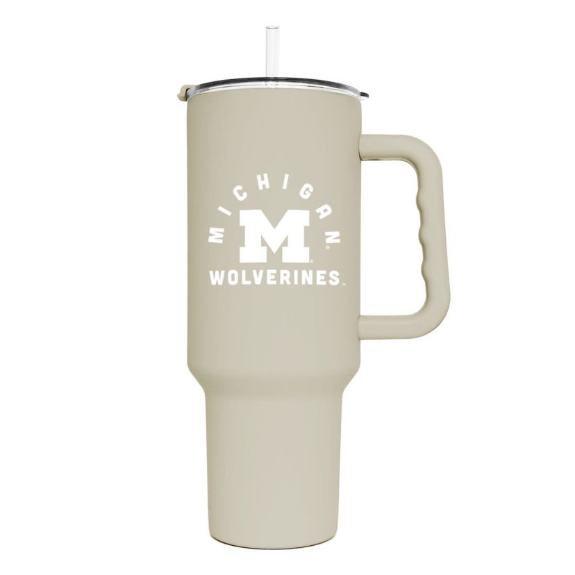 NCAA Michigan Wolverines 40oz. Sand Soft Touch Tumbler
