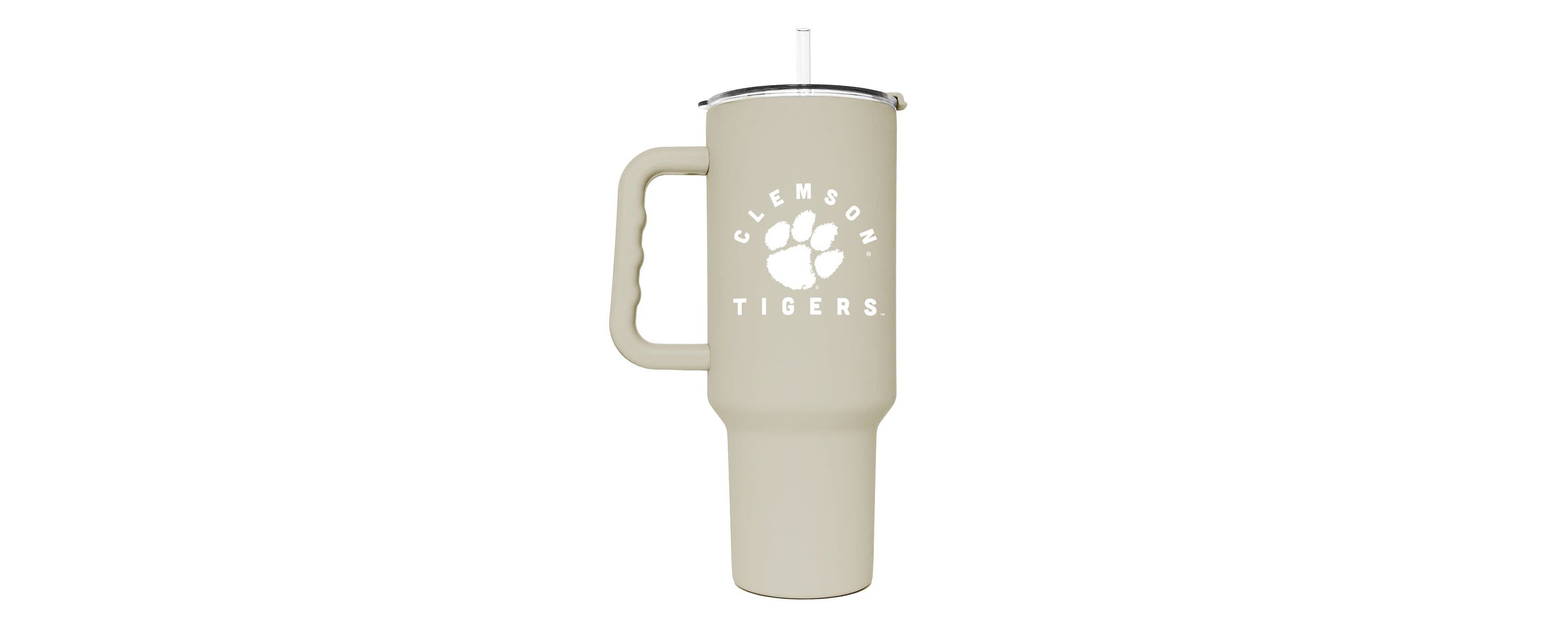NCAA Clemson Tigers 40oz. Sand Soft Touch Tumbler