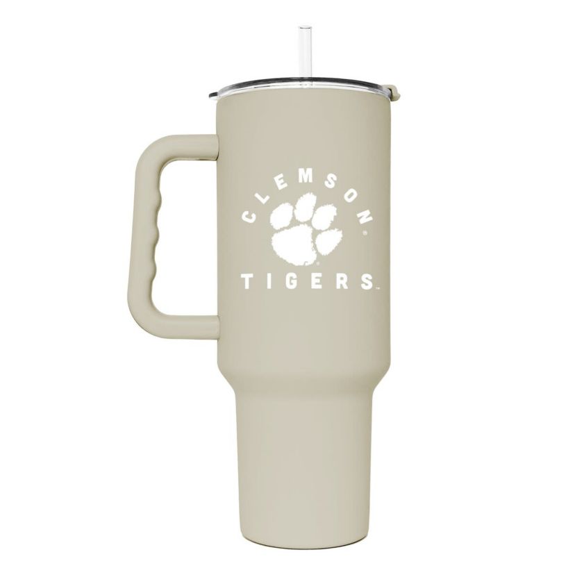 NCAA Clemson Tigers 40oz. Sand Soft Touch Tumbler