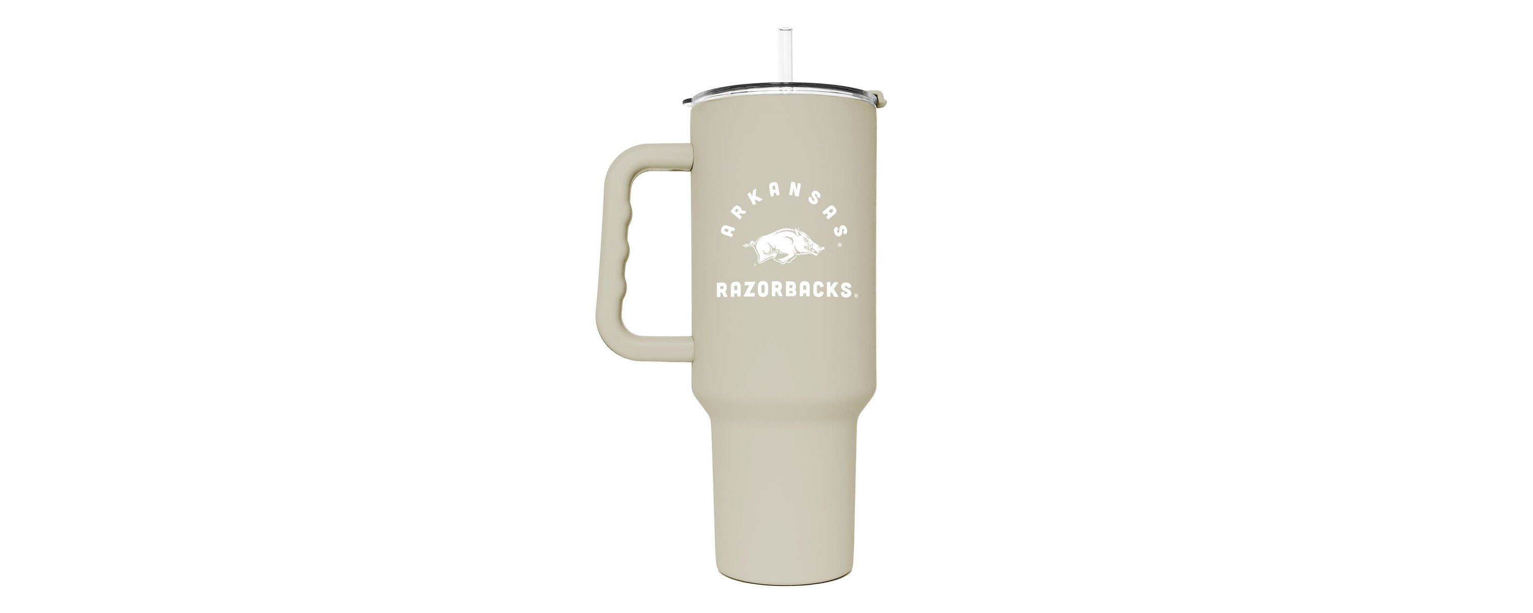NCAA Arkansas Razorbacks 40oz. Sand Soft Touch Tumbler
