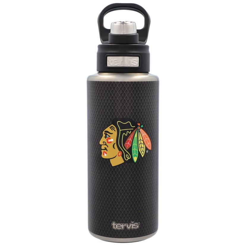 NHL Chicago Blackhawks 32oz. Puck Stainless Wide Mouth Water Bottle