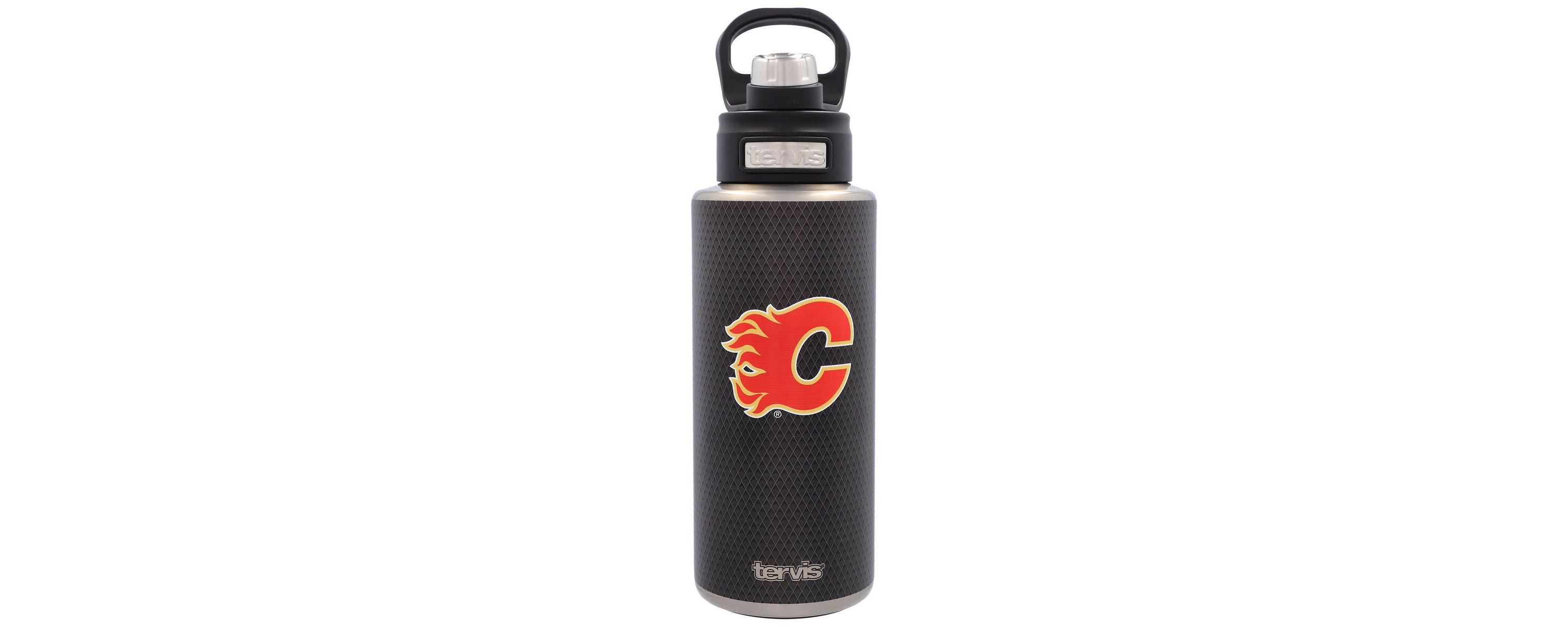 NHL Calgary Flames 32oz. Puck Stainless Wide Mouth Water Bottle