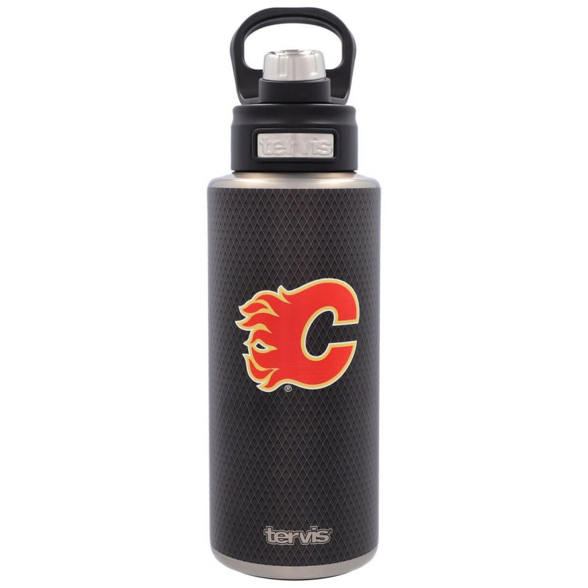 NHL Calgary Flames 32oz. Puck Stainless Wide Mouth Water Bottle