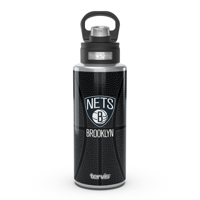 NBA Brooklyn Nets 32oz. Stainless Wide Mouth Water Bottle