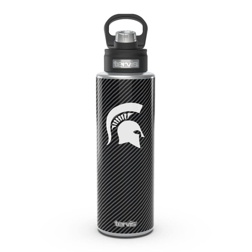 NCAA Michigan State Spartans 40oz. Carbon Fiber Wide Mouth Water Bottle