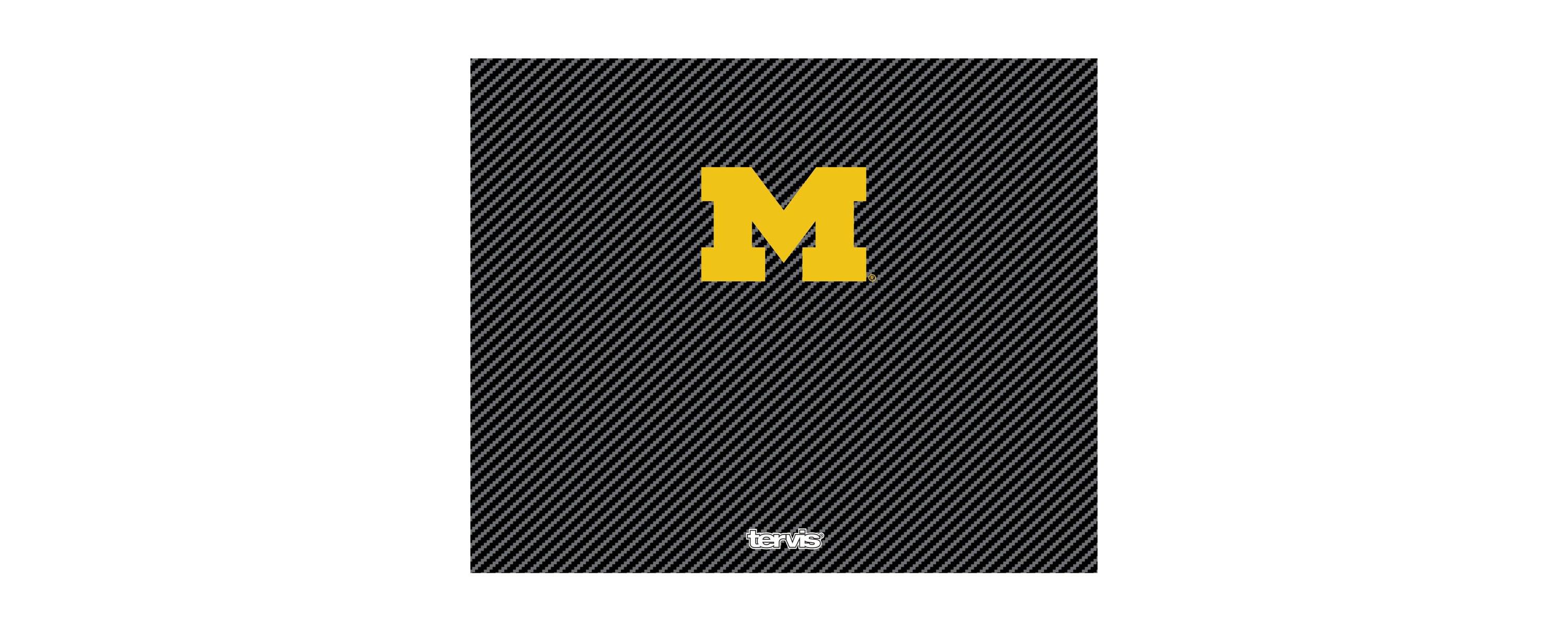 NCAA Michigan Wolverines 40oz. Carbon Fiber Wide Mouth Water Bottle