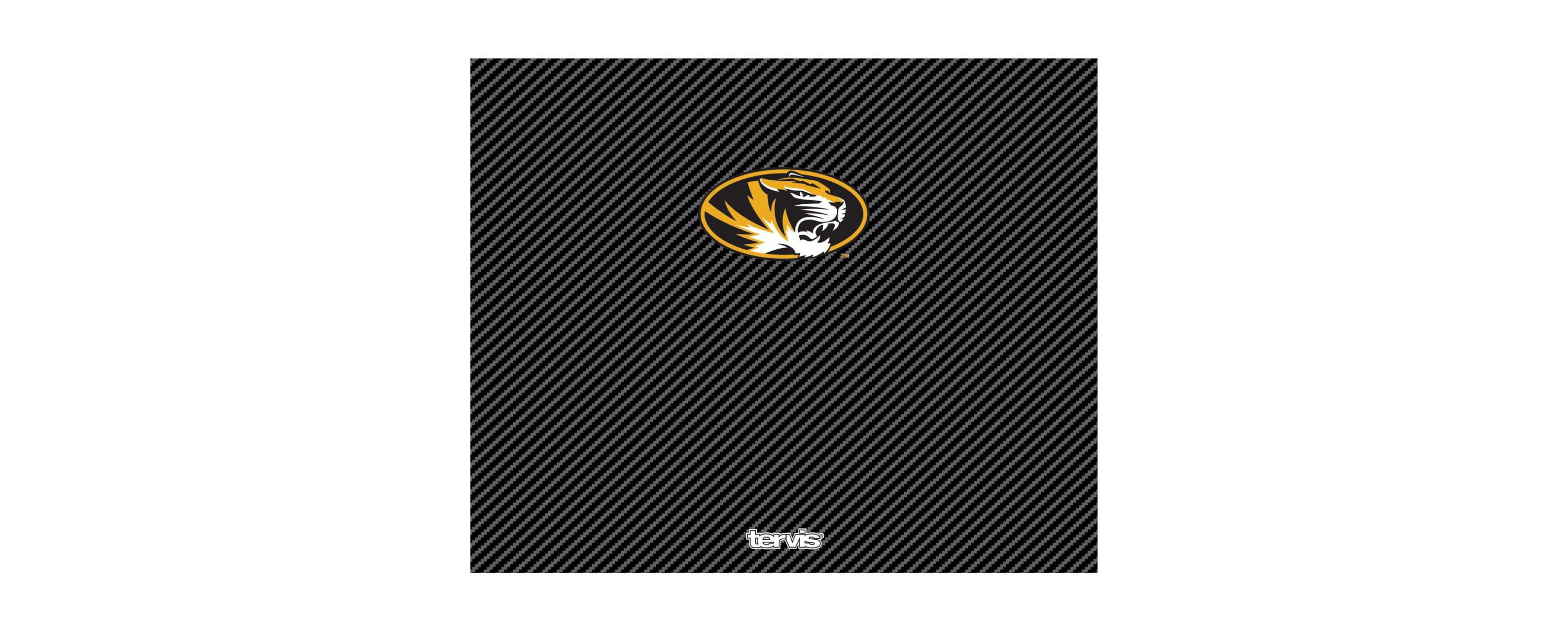 NCAA Missouri Tigers 40oz. Carbon Fiber Wide Mouth Water Bottle