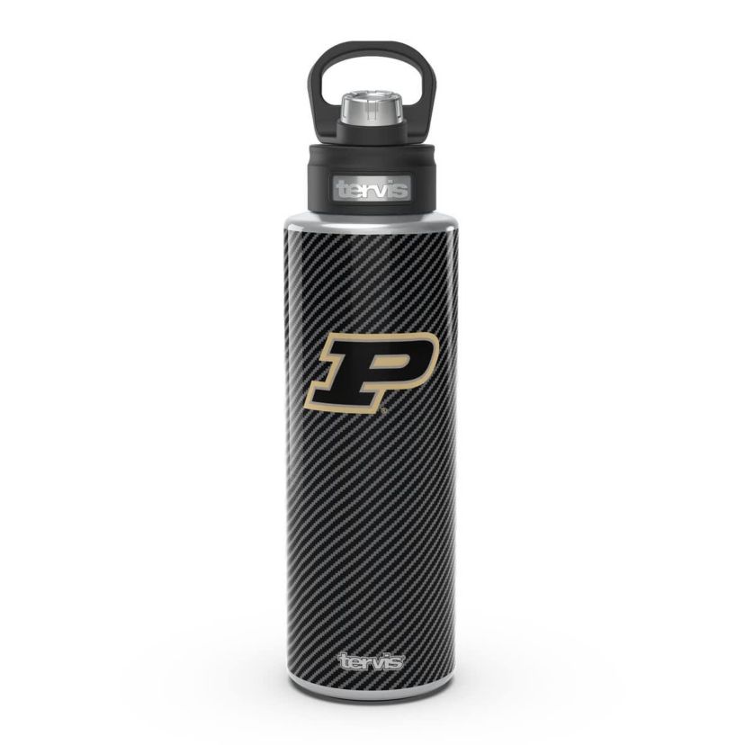 NCAA Purdue Boilermakers 40oz. Carbon Fiber Wide Mouth Water Bottle