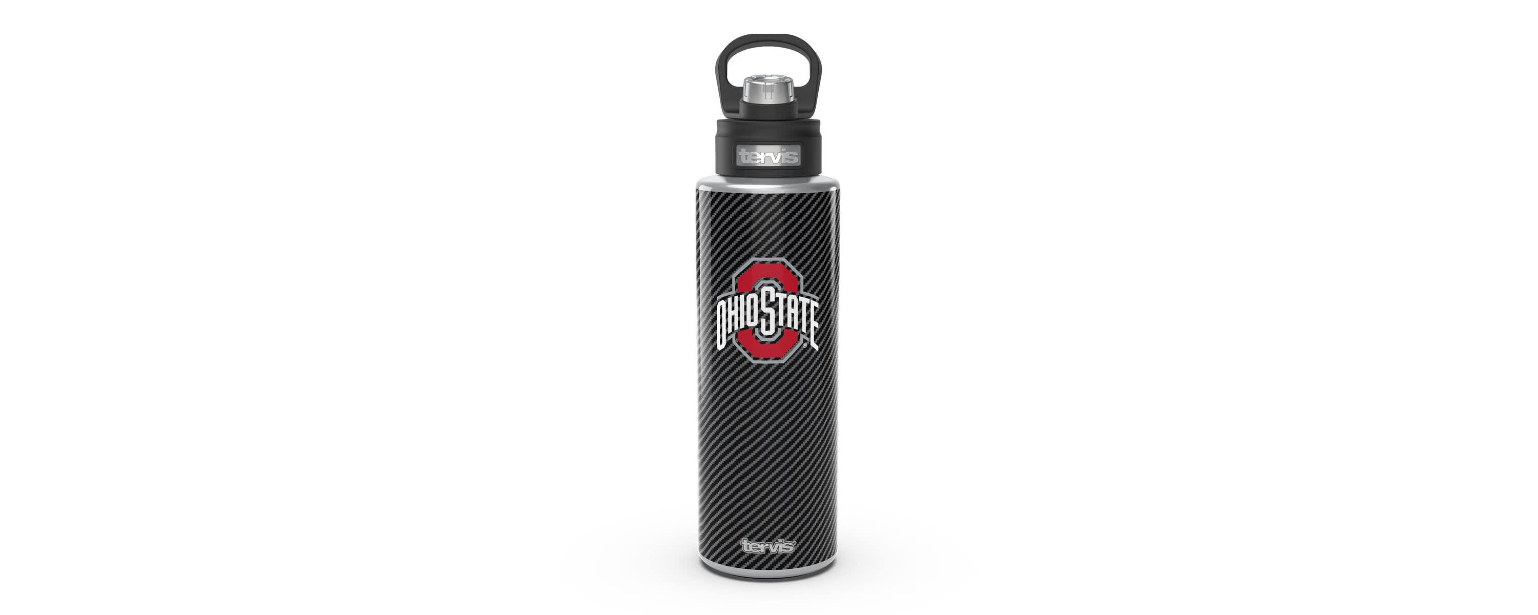 NCAA Ohio State Buckeyes 40oz. Carbon Fiber Wide Mouth Water Bottle