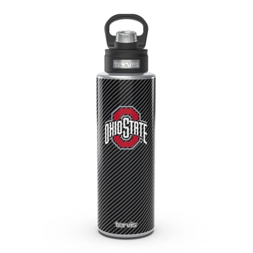 NCAA Ohio State Buckeyes 40oz. Carbon Fiber Wide Mouth Water Bottle