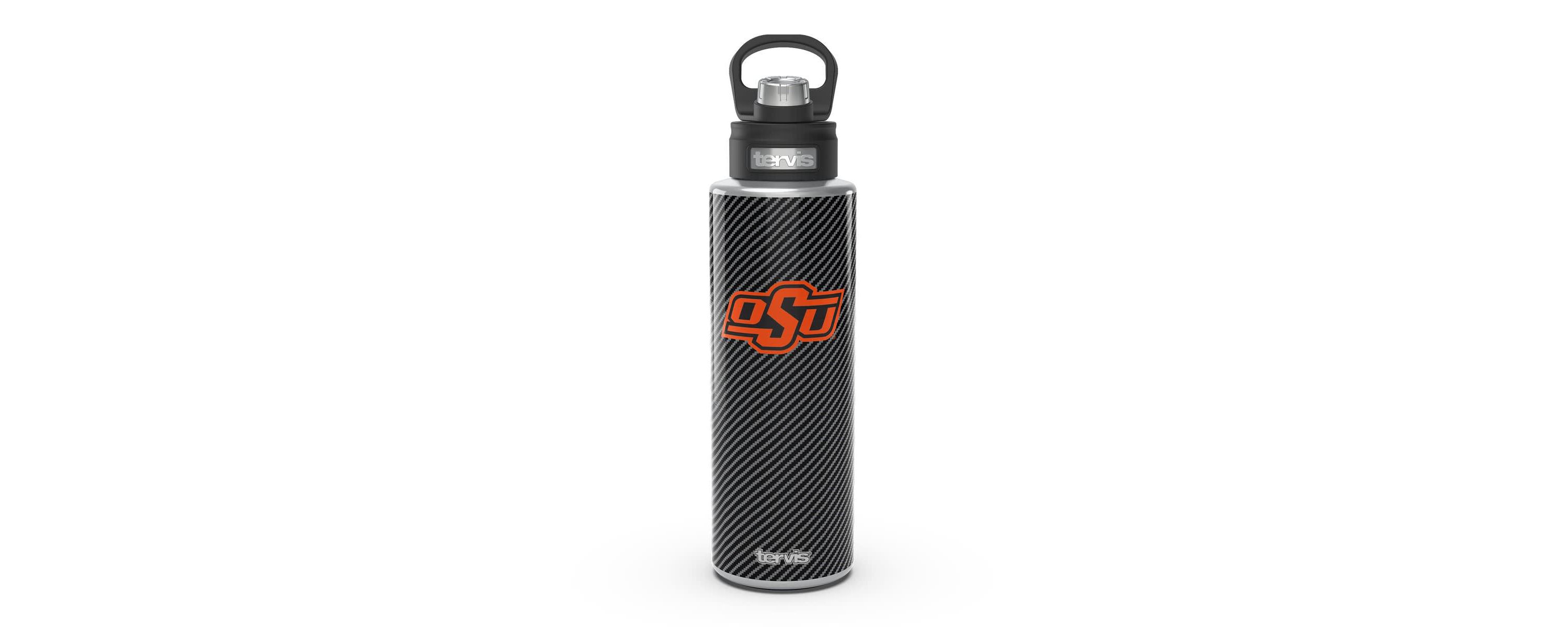NCAA Oklahoma State Cowboys 40oz. Carbon Fiber Wide Mouth Water Bottle