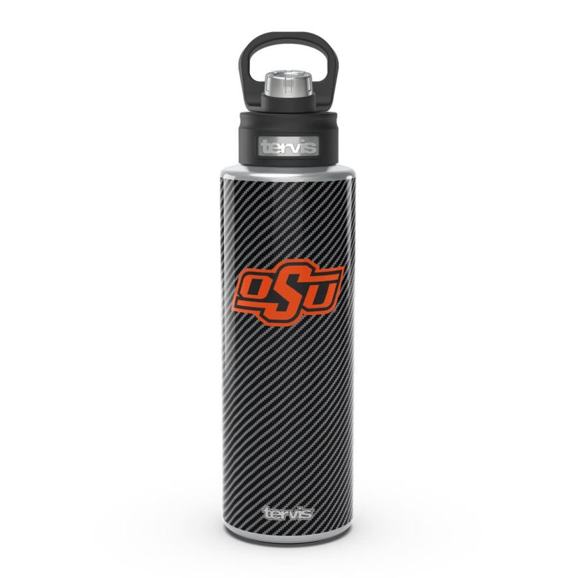 NCAA Oklahoma State Cowboys 40oz. Carbon Fiber Wide Mouth Water Bottle