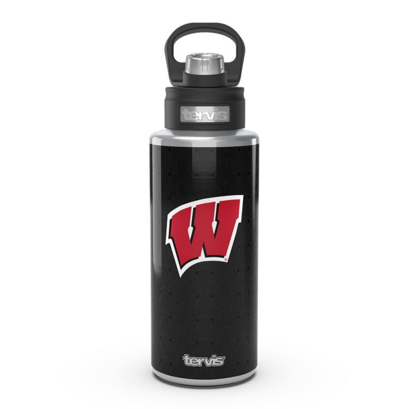 NCAA Wisconsin Badgers 32oz. Weave Wide Mouth Water Bottle