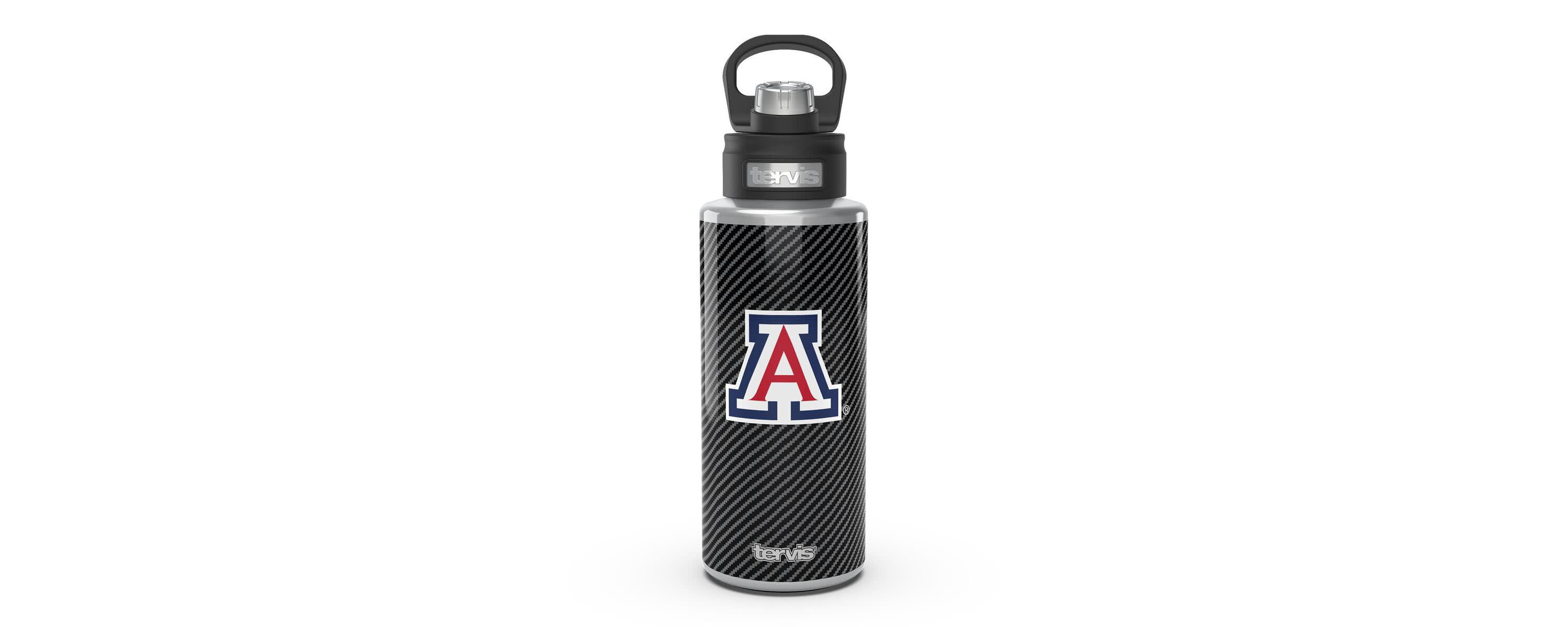 NCAA Arizona Wildcats 32oz. Carbon Fiber Wide Mouth Water Bottle