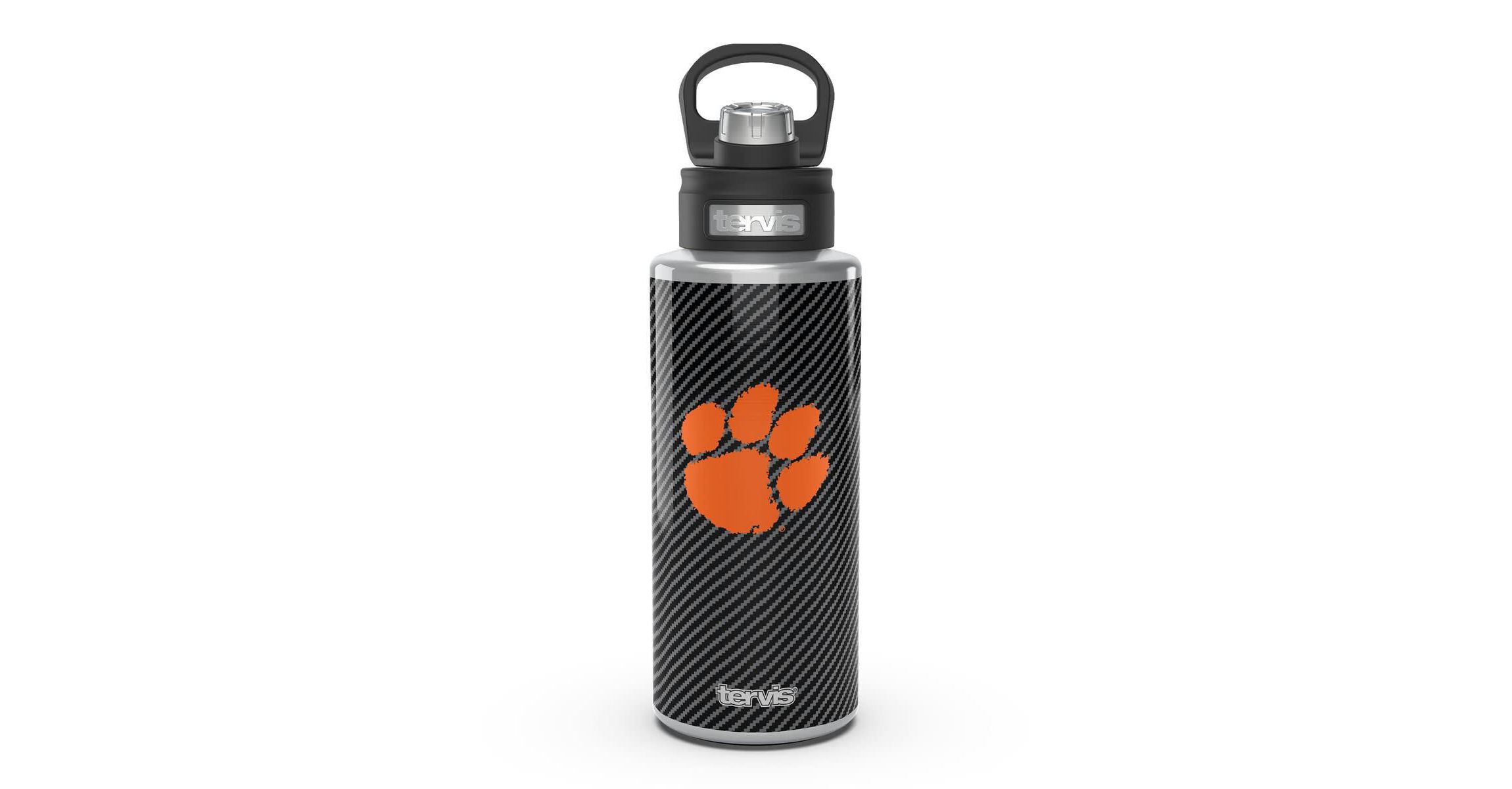 NCAA Clemson Tigers 32oz. Carbon Fiber Wide Mouth Water Bottle