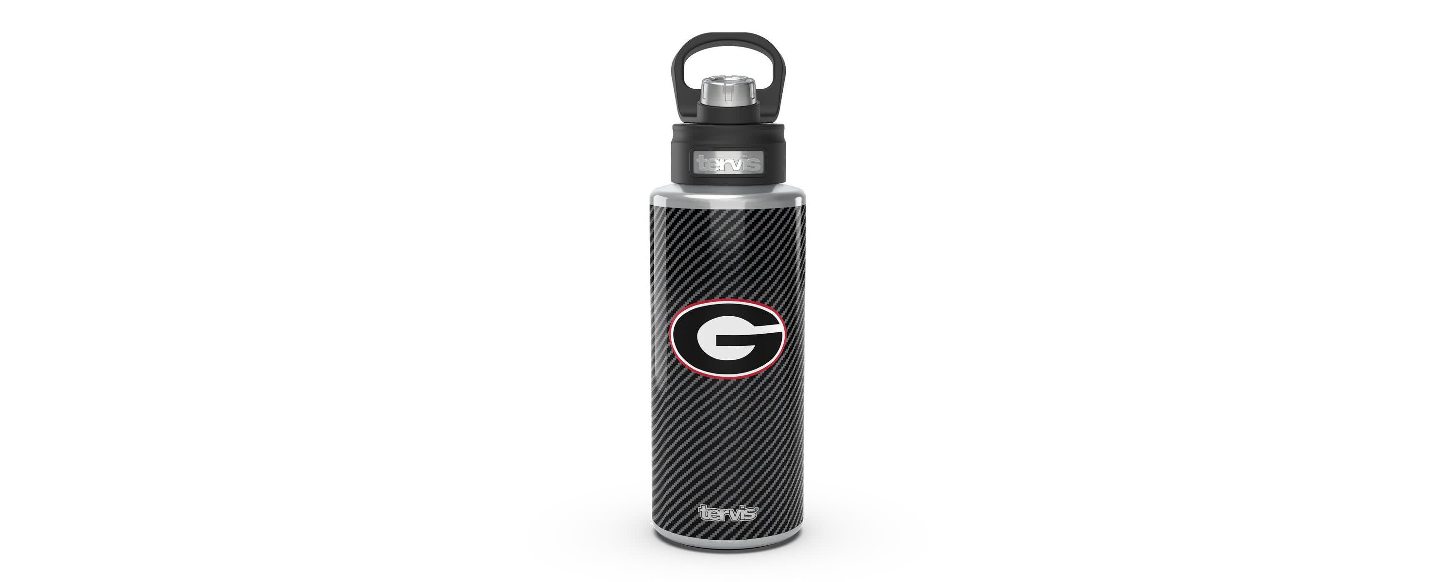 NCAA Georgia Bulldogs 32oz. Carbon Fiber Wide Mouth Water Bottle