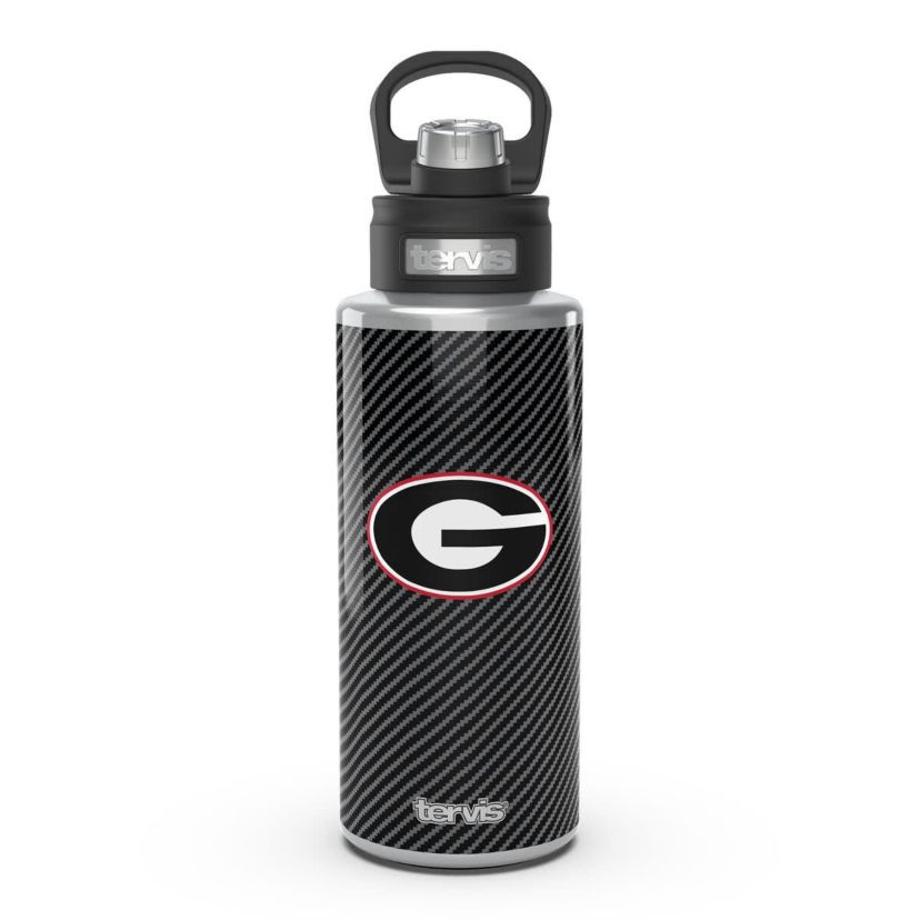 NCAA Georgia Bulldogs 32oz. Carbon Fiber Wide Mouth Water Bottle