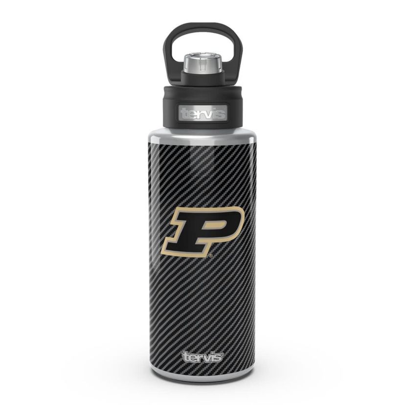 NCAA Purdue Boilermakers 32oz. Carbon Fiber Wide Mouth Water Bottle