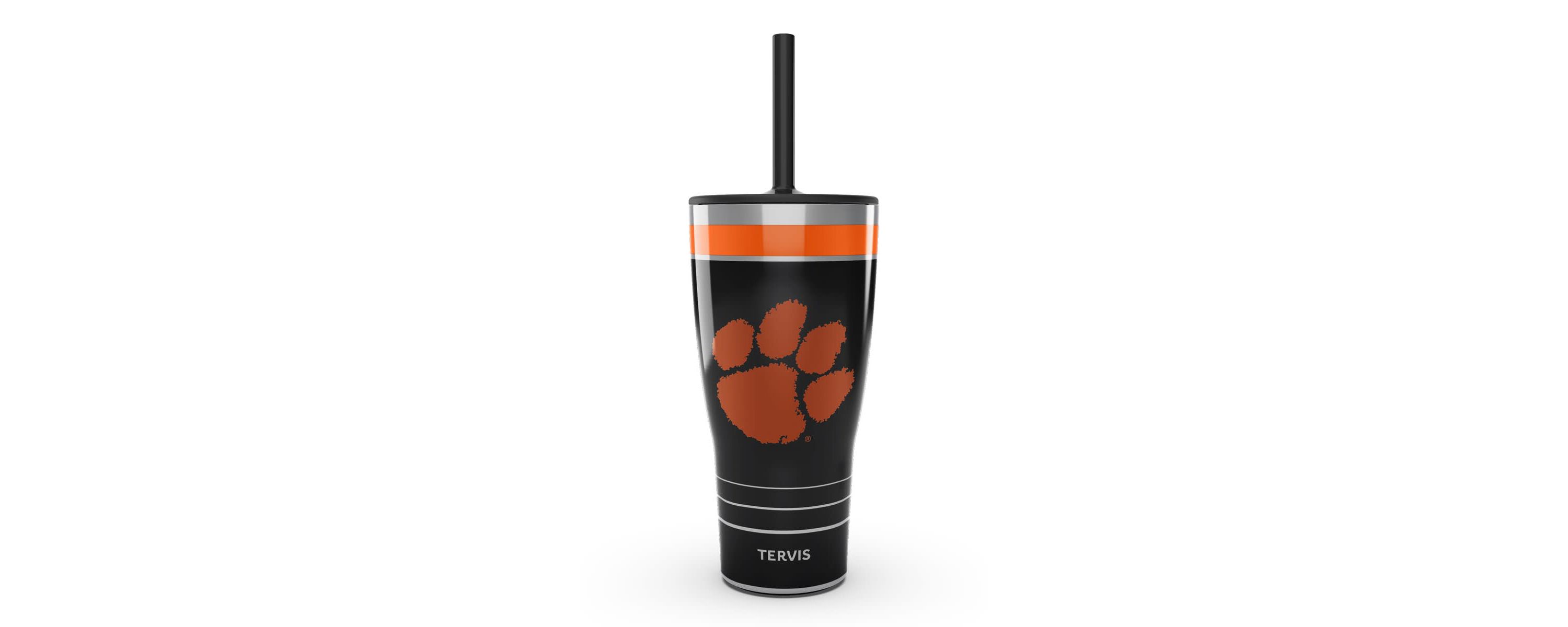 NCAA Clemson Tigers 30oz. Night Game Tumbler with Straw