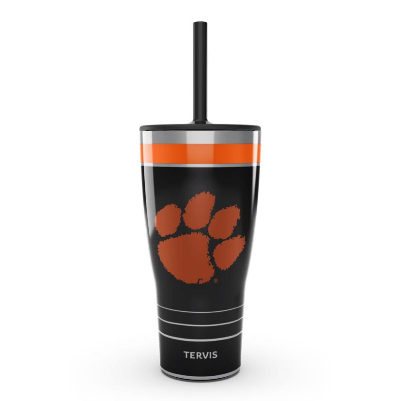 NCAA Clemson Tigers 30oz. Night Game Tumbler with Straw