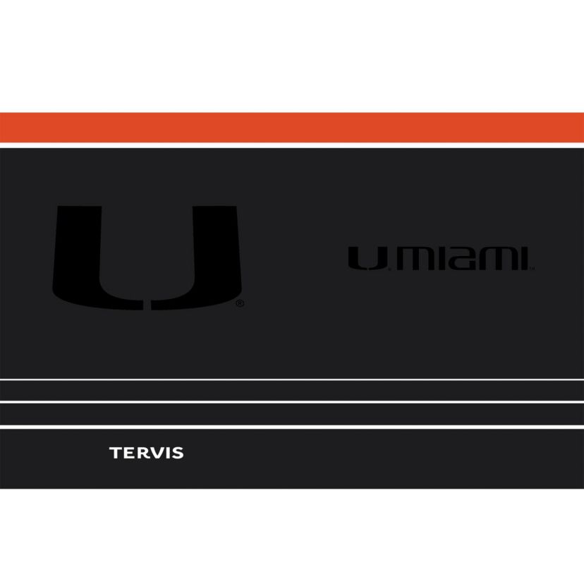 Miami (FL) Hurricanes NCAA Miami Hurricanes 30oz. Night Game Tumbler with Straw