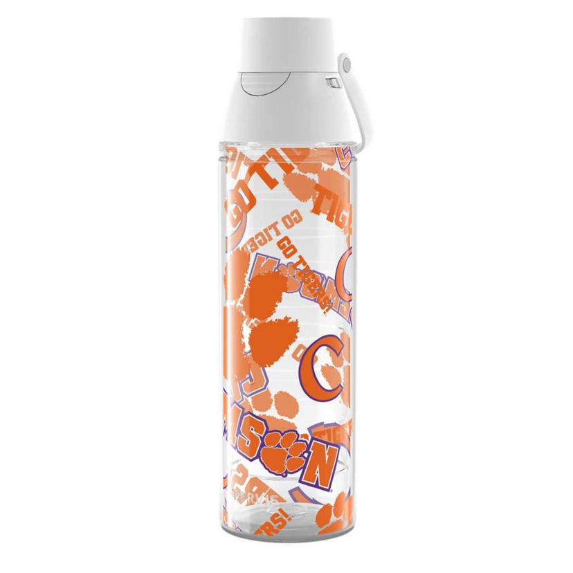 NCAA Clemson Tigers 24oz. Allover Venture Lite Water Bottle