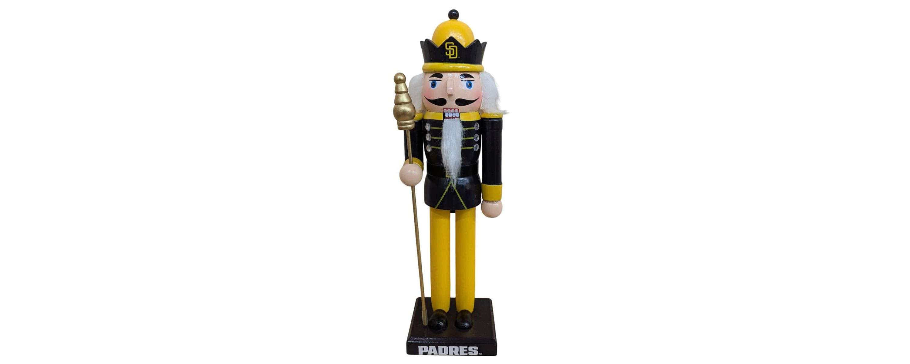 MLB San Diego Padres 12" Wooden Nutcracker Statue