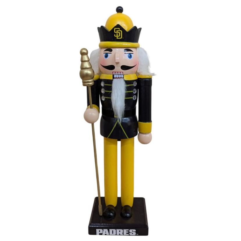 MLB San Diego Padres 12" Wooden Nutcracker Statue