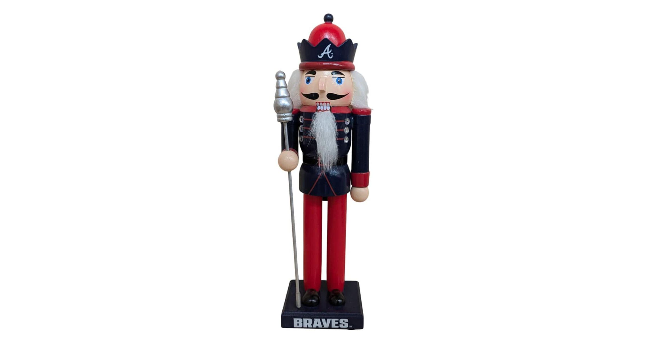 MLB Atlanta Braves 12" Wooden Nutcracker Statue