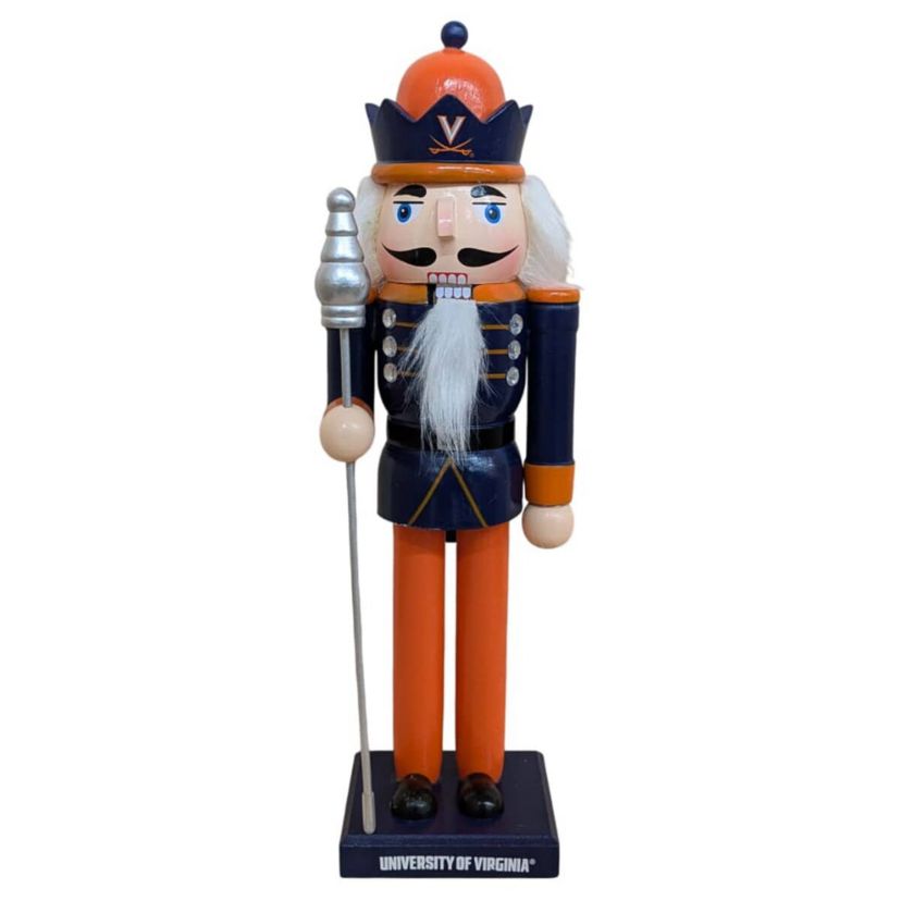 NCAA Virginia Cavaliers 12" Wooden Nutcracker Statue