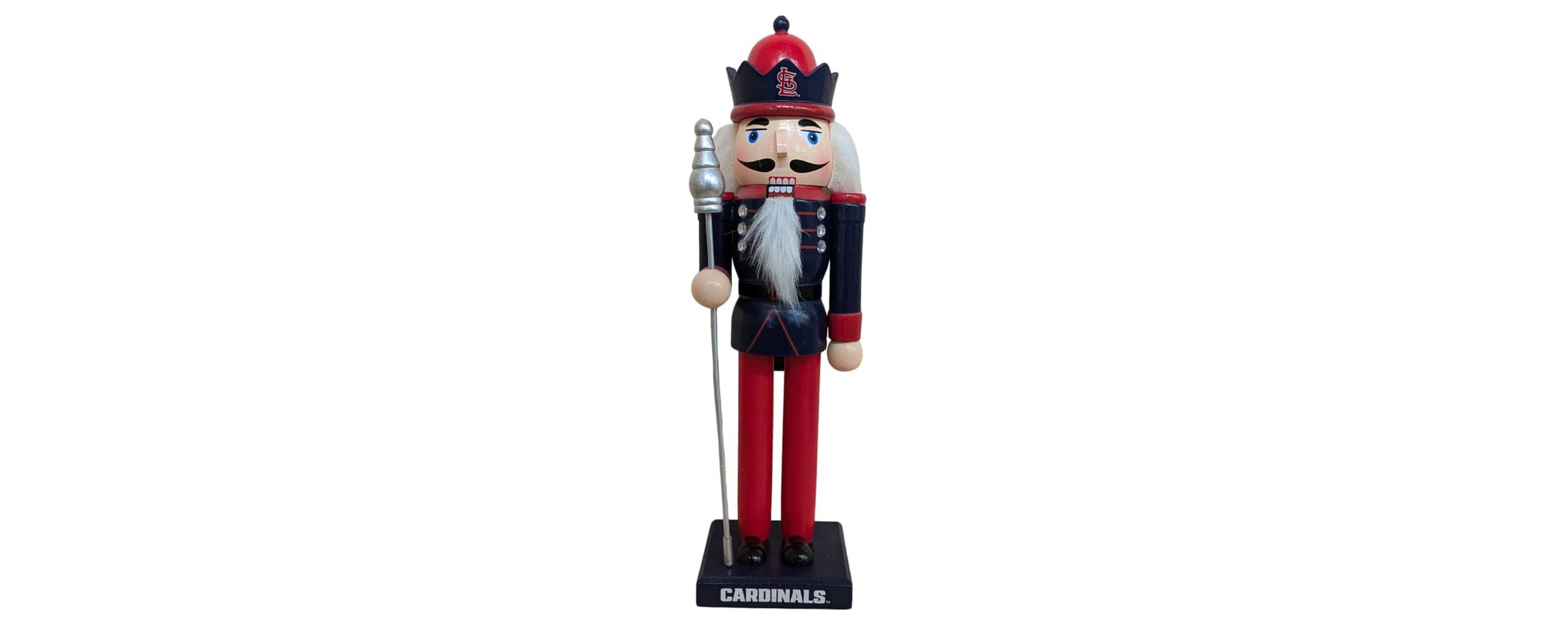 MLB St. Louis Cardinals 12" Wooden Nutcracker Statue