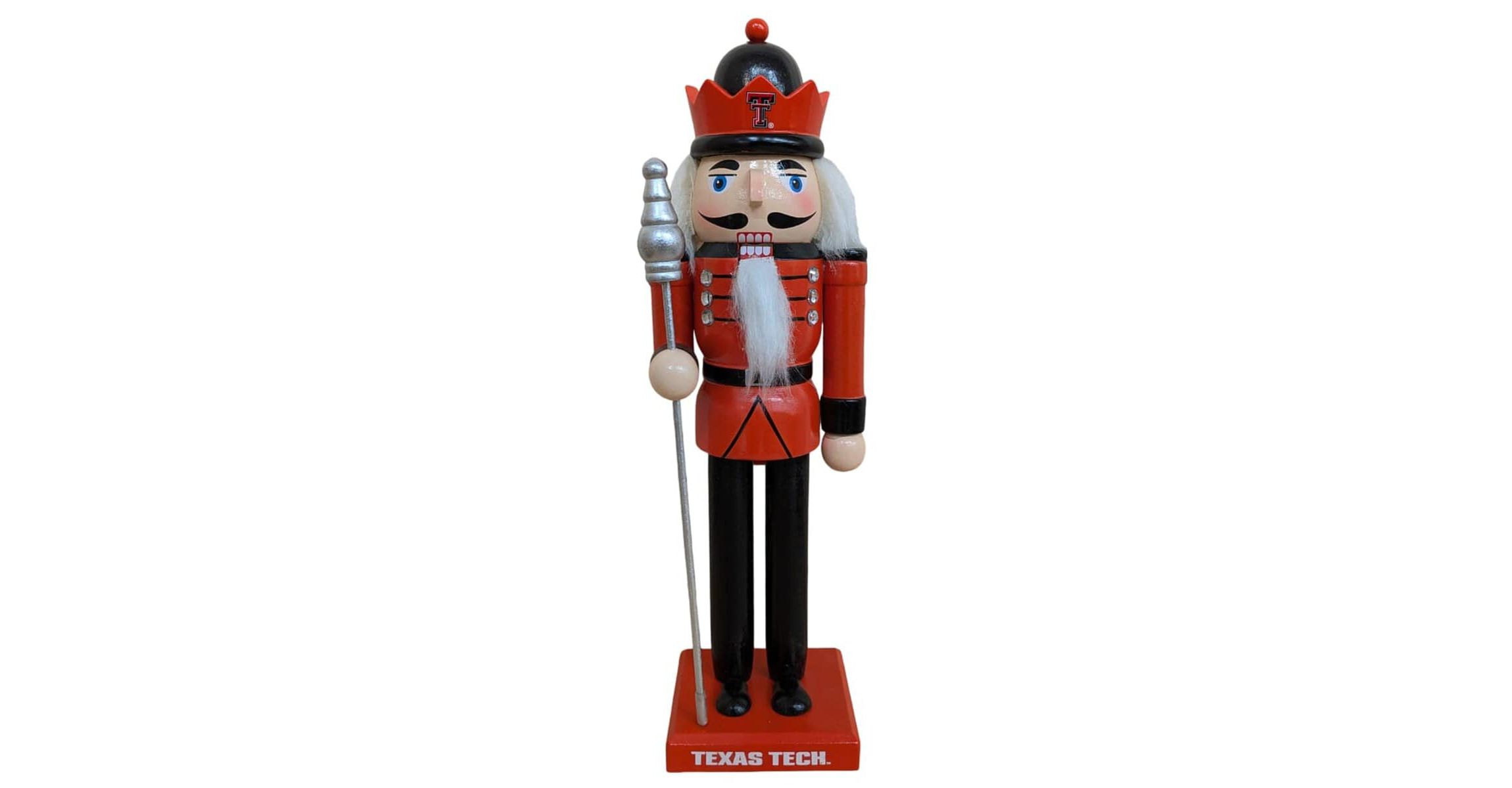 Texas Tech Red Raiders NCAA Texas Tech Raiders 12" Wooden Nutcracker Statue