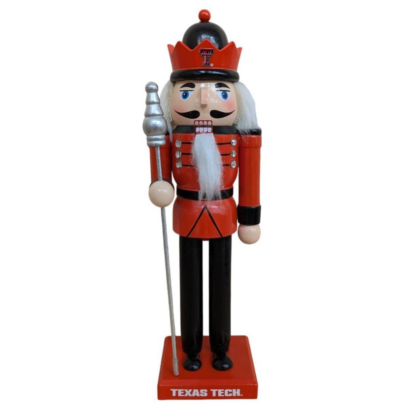 Texas Tech Red Raiders NCAA Texas Tech Raiders 12" Wooden Nutcracker Statue