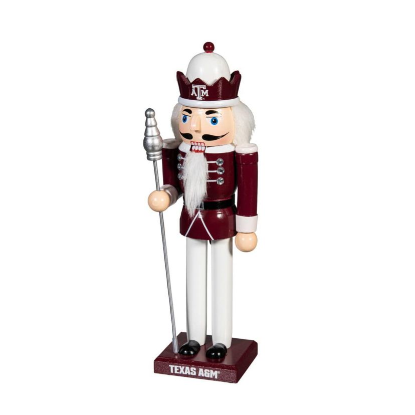 NCAA Texas A&M Aggies 12" Wooden Nutcracker Statue