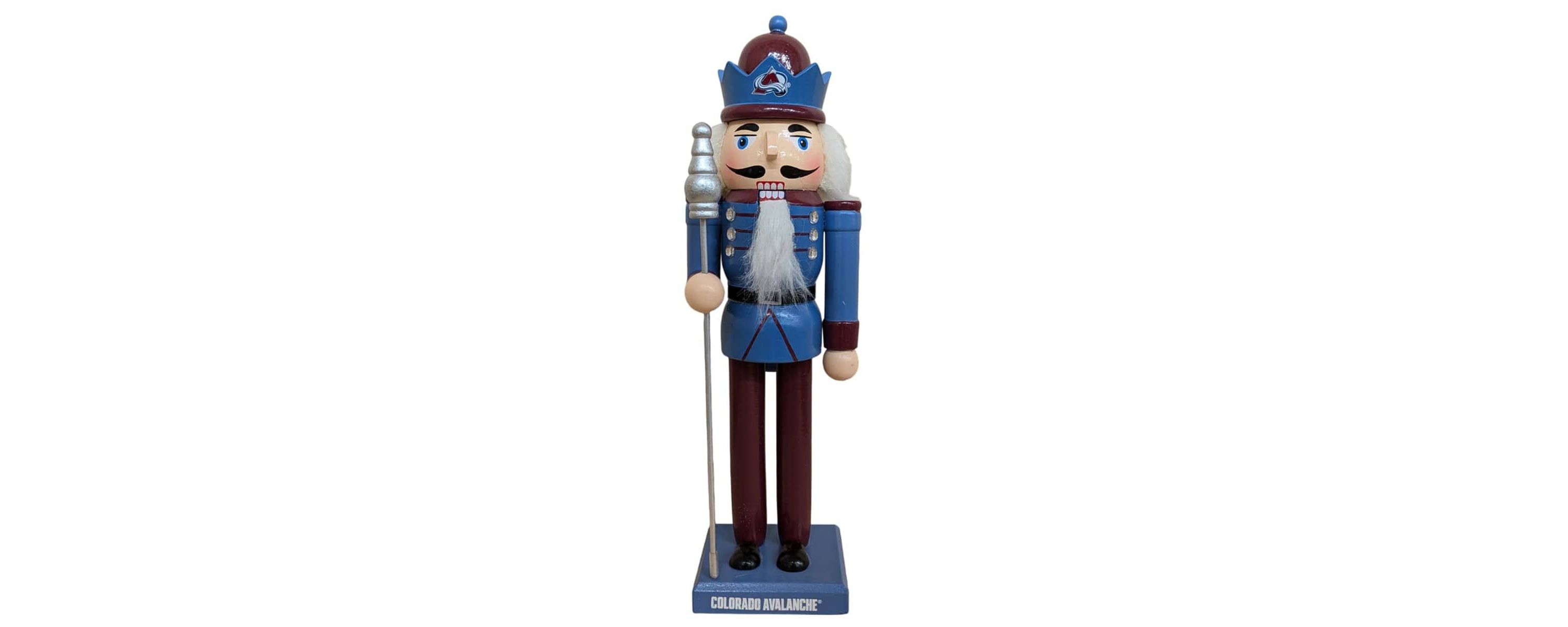 NHL Colorado Avalanche 12" Wooden Nutcracker Statue