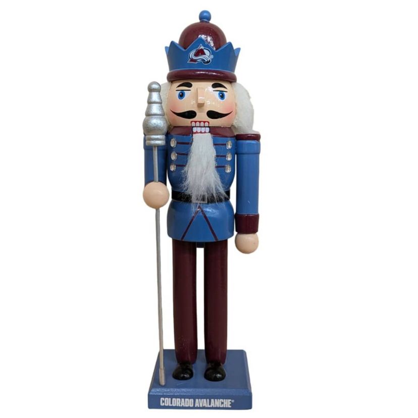 NHL Colorado Avalanche 12" Wooden Nutcracker Statue