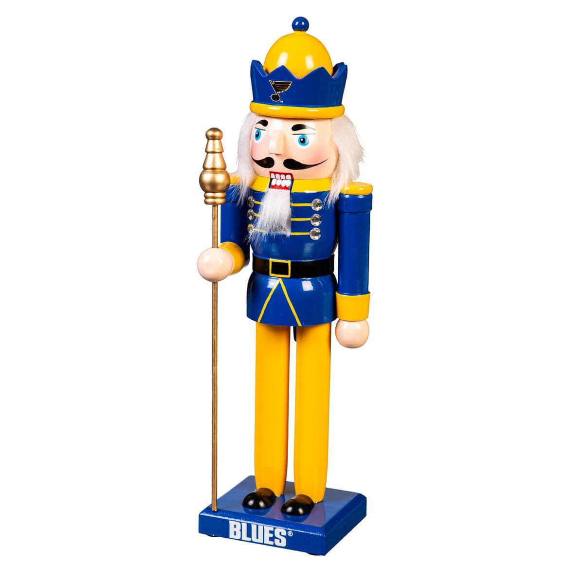NHL St. Louis Blues 12" Wooden Nutcracker Statue