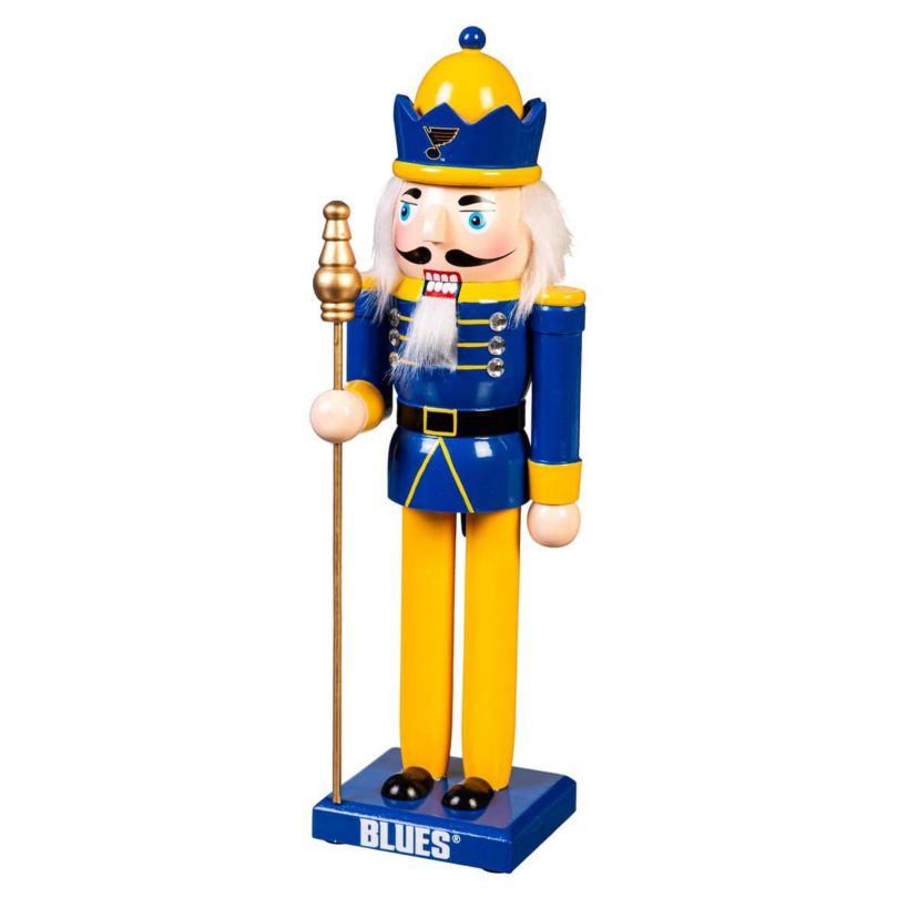 NHL St. Louis Blues 12" Wooden Nutcracker Statue