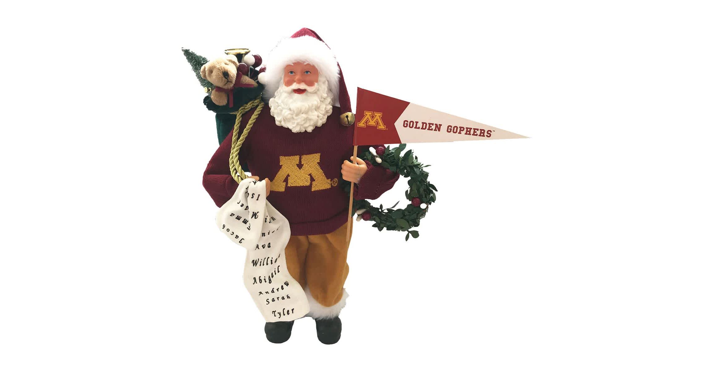 NCAA Minnesota Golden Gophers 12" Proud Santa
