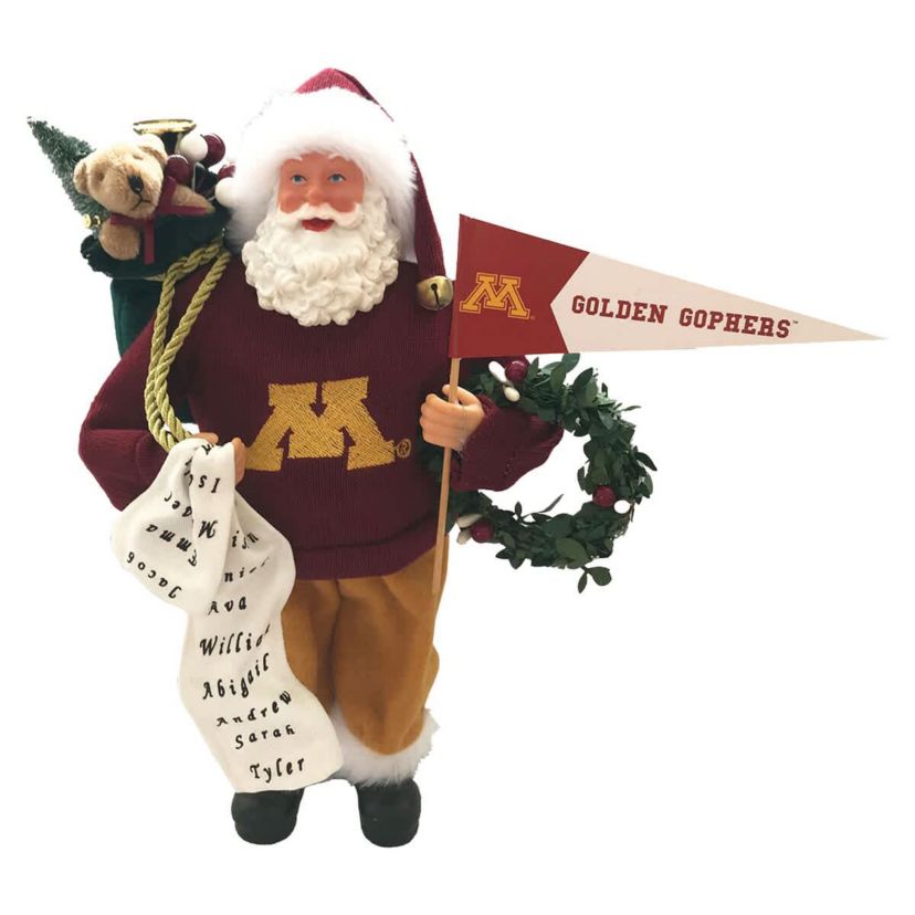 NCAA Minnesota Golden Gophers 12" Proud Santa