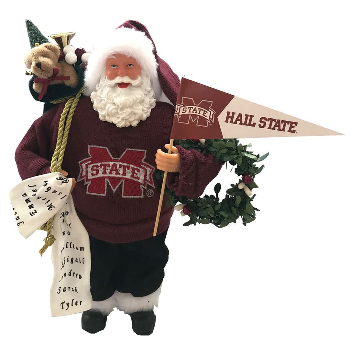 NCAA Mississippi State Bulldogs 12" Proud Santa