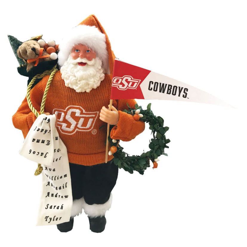 NCAA Oklahoma State Cowboys 12" Proud Santa