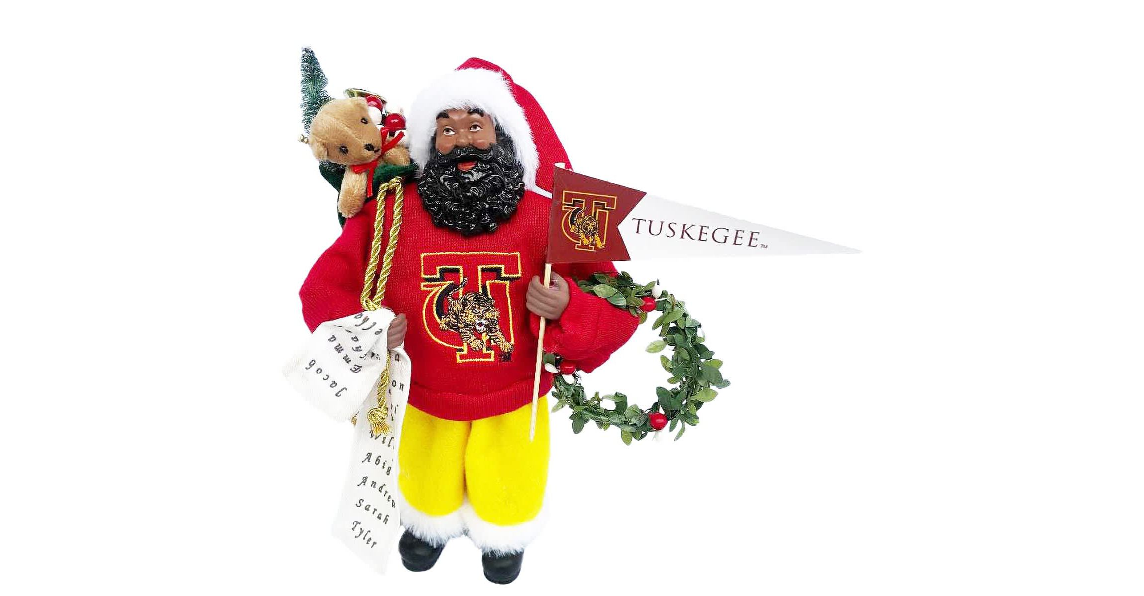 NCAA Tuskegee Golden Tigers 12" Proud Santa
