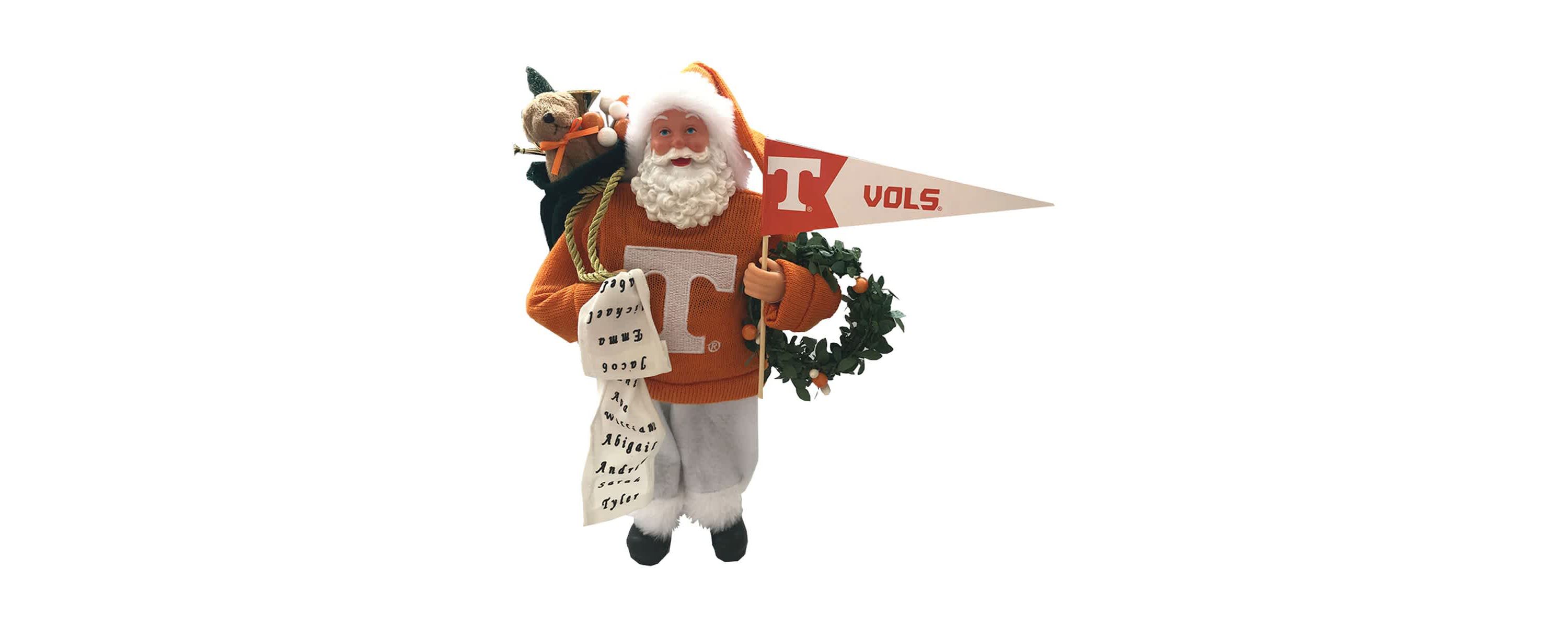 NCAA Tennessee Volunteers 12" Proud Santa