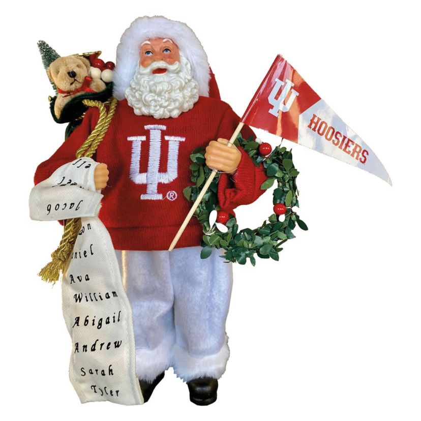 NCAA Indiana Hoosiers 12" Proud Santa