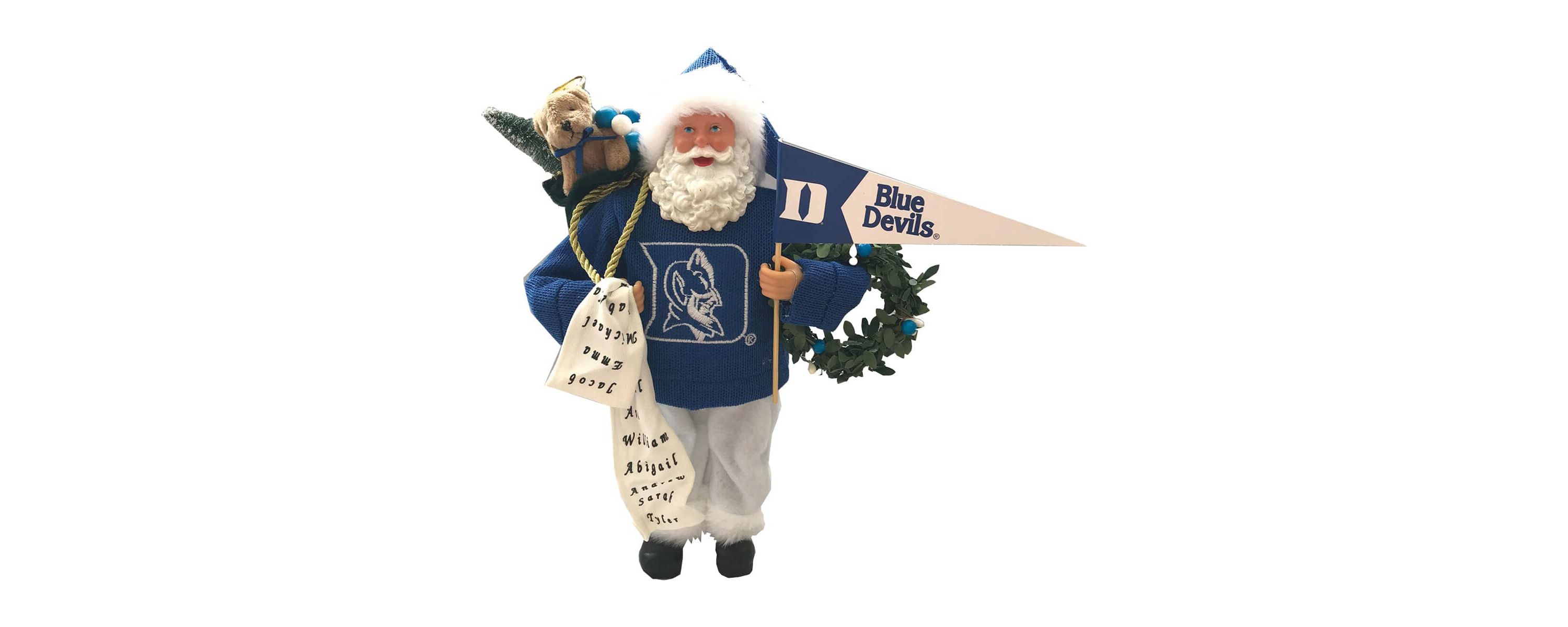 Duke Blue Devils NCAA Duke Devils 12" Proud Santa
