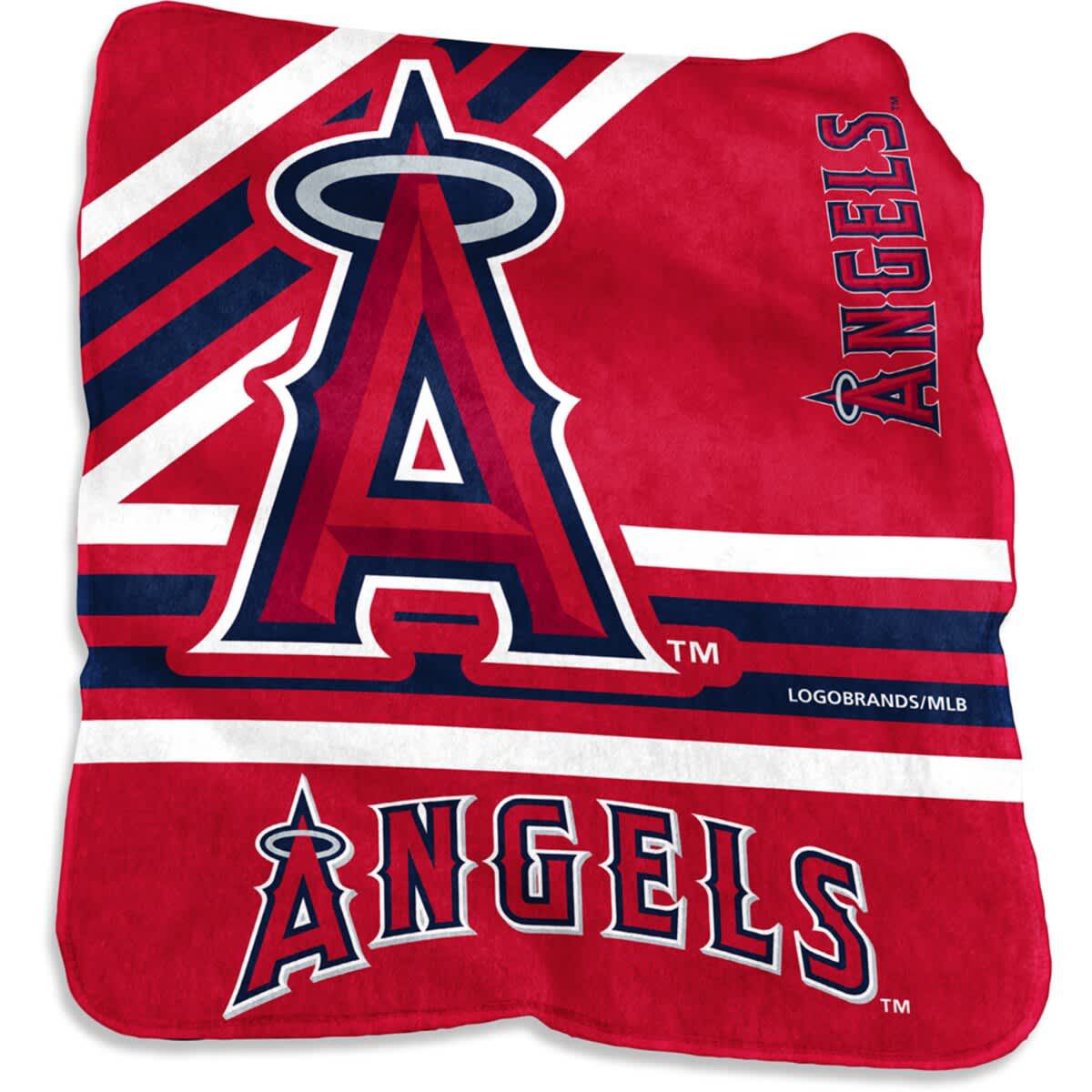 MLB Los Angeles Angels 50 x 60 Plush Raschel Throw Blanket